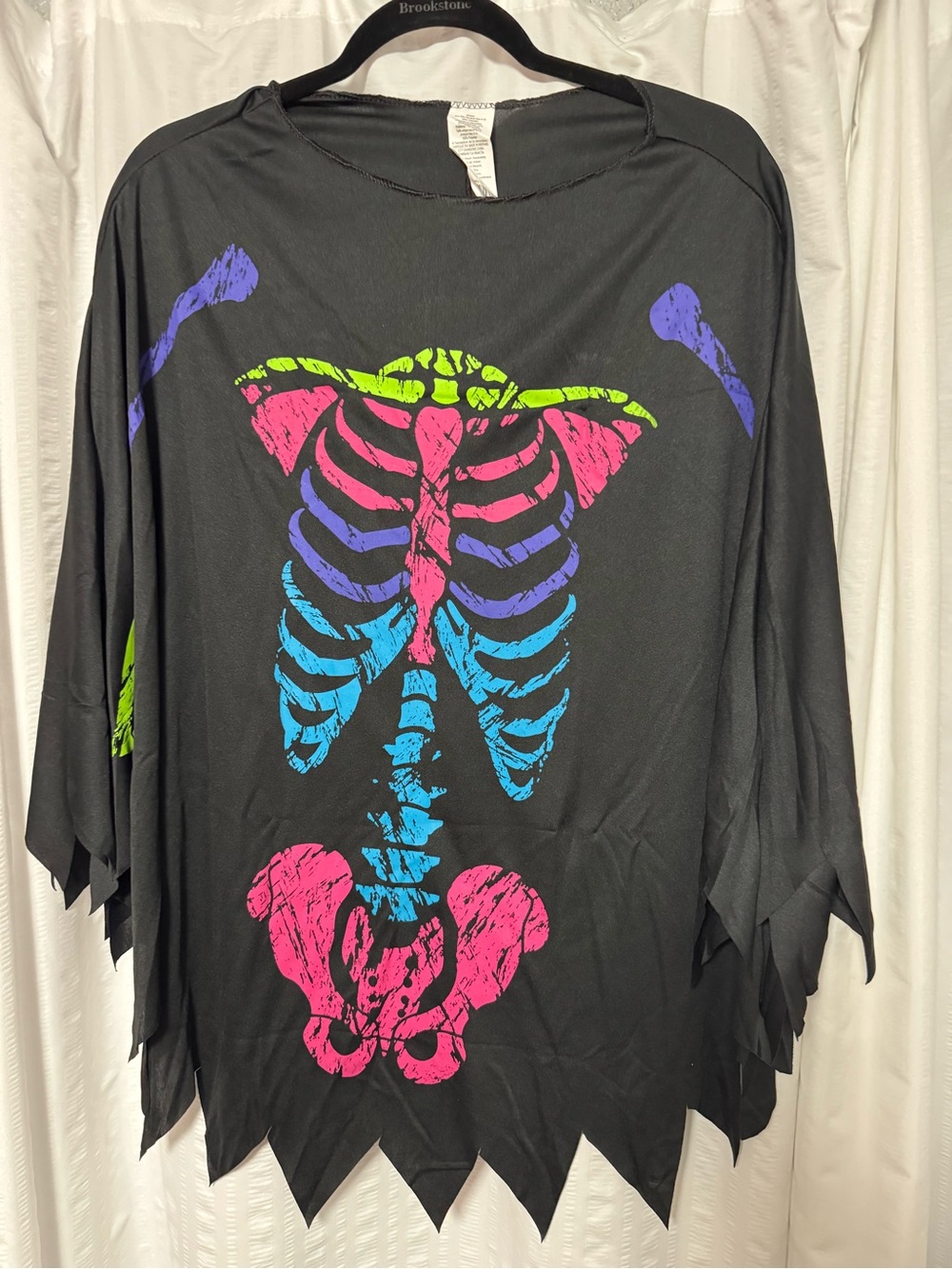 Women’s Skeleton Poncho Costume